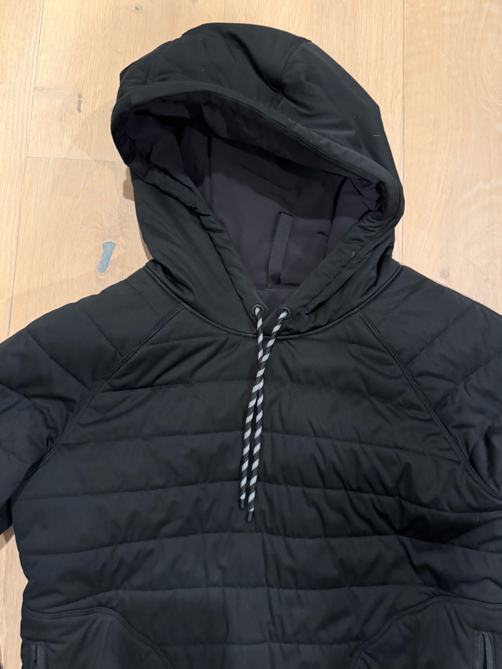 lululemon athletica Black Quilted Hooded Pullover - Picture 2 of 6